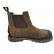 Rubber Out Goodyear Safety Boots Crazy Horse Leather Kick Off Protector Steel Toe Work