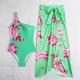 lady's two-piece swimwear Upgrade Your Beach Style with XL Green Swimming Suits Bikini