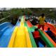 Flat Ground Adult Big Water Slides Funny Outdoor Amusement Water Play Equipment