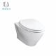 Easy Clean Wall Hung Toilet Bowl Concealed Cistern P Trap 180mm Strong Wall Mounted