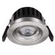 Adjustable Ceiling 8W Dimmable LED Downlights Brush Nickel