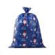 Christmas Holiday Design Colorful Plastic Gift Wrap Bags Jumbo / Giant / X Large