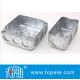4 1-1/2'' Deep Steel Square / Rectangular Conduit Outlet Junction Box , Electrical Boxes And Covers