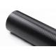 Bubble Free 3D Black Carbon Fiber Car Vinyl Wrap Slidable Removable 60µM