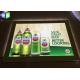 LED Lightbox Display , Indoor Wall Mounted Crystal LED Light Box For Beer Sign