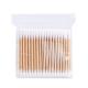 Degreasing Double Head Disposable Cotton Swab 7.4cm For Makeup Removal