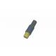 Lightweight IP50 6 Pin Circular Connector Yellow Color For Industrial