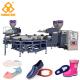 Rotary Type 1/2 Color PVC Jelly Slippers Sandals Injection Molding Machine With Servo System