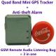 V8 Mini GPS Tracker+Anti-theft Alarm+Spy GSM Remote Audio Transmitter Listening Bug W/ Website/APP/SMS Tracking