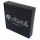 Logo Silver Foil Stamping Cosmetic Paper Box , Black Color Cosmetic Box Packaging
