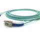 OM3 Fiber Optic Patch Cord 45 90 Degree Angled Boot LC To LC Multimode Duplex