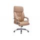 Secretary Leather And Metal Desk Chair ,Workstation Leather Racing Office Chair