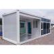Flexible Folding Container House With Rock Wool Sandwich Panel And Bending Steel Plate Wall Panel