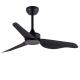 Decorated 42 Inch Black Ceiling Fan With Light Low Noise