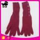 Yiwu Wholesale Hot-selling Outdoor Buttons Wine Red Outdoor Women Ladies Girls Knitted Gloves