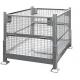 removable collapsible baskets 4 layer stackable stillage cages galvanized mesh box wire cage metal bin