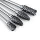 10 PCS Unicolor Double Cut 3X6mm Tungsten Carbide Rotary Burr Set for Metal Drilling