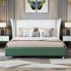 5 Star Luxury Hotel Bedroom Furniture Solid Wood Leather Bed Bentley Hotel Bedroom