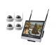 Metal Dome 4 Camera Security System With Dvr 12.5 Inch LCD Remote Viewing Real Time