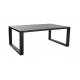 Black Metal Base Dining Room Table Modern Rectangle Customized