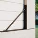 Customizable Gate Frame Kit Anti Sag Gate Corner Brace Bracket for Shed Doors in Black