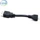 USB A To Micro USB Charging Data Cable 10cm UL2725 24AWG Black Color