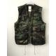 Mens classic vest, mens waist coat, camo vest in T/C 80/20 fabric, 048 camouflage vest, S-3XL