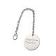 Stylish Shoulder Bags Ladies Bag Engraved Round Metal Tag with Chain Customized Shape