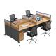 Modern Style Staff Workstation with Customizable Desks and Chairs Combination