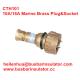 10A/16A marine brass plug&socket CTH101 high current brass electrical plug in bulk