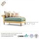 Leisure Rattan Frame Indoor Chaise Lounge Chair With Colorful Cushion