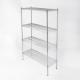 1800mm 4 Layers Storage Wire Shelves 500kg Chrome 18 X 36 Metal Shelving Iso9001