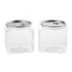 Food Grade PET Plastic Clear Plastic Cylinder , Aluminum Easy Open End Tube