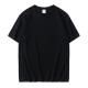 Fashionable Plain Organic Cotton T Shirts Anti Pilling Plain Black Cotton Shirt