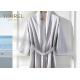 Embroidered Luxury Hotel Quality Bathrobes Cotton Quilted For Travel