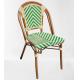 Outdoor furniture set aluminum Bamboo look Garden Ratan wicker Chair Outdoor restaurant chair---6202