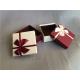 Luxury food candy paper gift packaging box with colorful ribbon