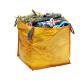 Yellow Garden Skip Bag Garbage Dumpster Virgin PP Material For Construction Waste