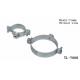 TL-7008 15--315mm pipe single open clamp PVC/EPDM  rubber Glue electrical equipment accessory metal for fixing hose tube