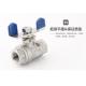 2PC butterfly handle ball valve,stainless steel 2PC ball valve,304/CF8M,201,F/M end