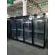 Commercial Supermarket Display Refrigerators Upright Beverage Cooler With Adjustable Shelves