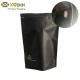 Fully Recyclable 500g Black Stand Up Pouch With Recyclable Zipper And Valve