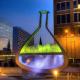 Large Outdoor Fountain Waterscape Bottle Decorative Metal Sculpture