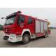 SINOTRUK HOWO Heavy Emergency Rescue Fire Truck 4x2 With 5 Ton Crane