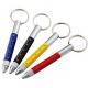 MINI Multifunction metal tool pen with screwdriver ruler pen with level touch stylus ballpoint pen with ring