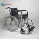 Custom Color Folding Steel Wheelchair With Detachable Footrest Flip Back Seat