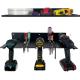 Heavy Duty Wall Mounted Power Tools Storage Organizer Cordless Drill Holder Rack with Shelf