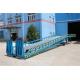 Blue Hydraulic Mobile Yard Ramp For Container Truck Loading Or Work Shop Loading