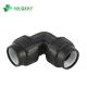 Black Plastic Elbow Fitting PP Compression Pipe Fitting for Professional Irrigation