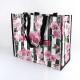 Plastic Polypropylene Woven Shopping Grocery Bags With Flower Printing